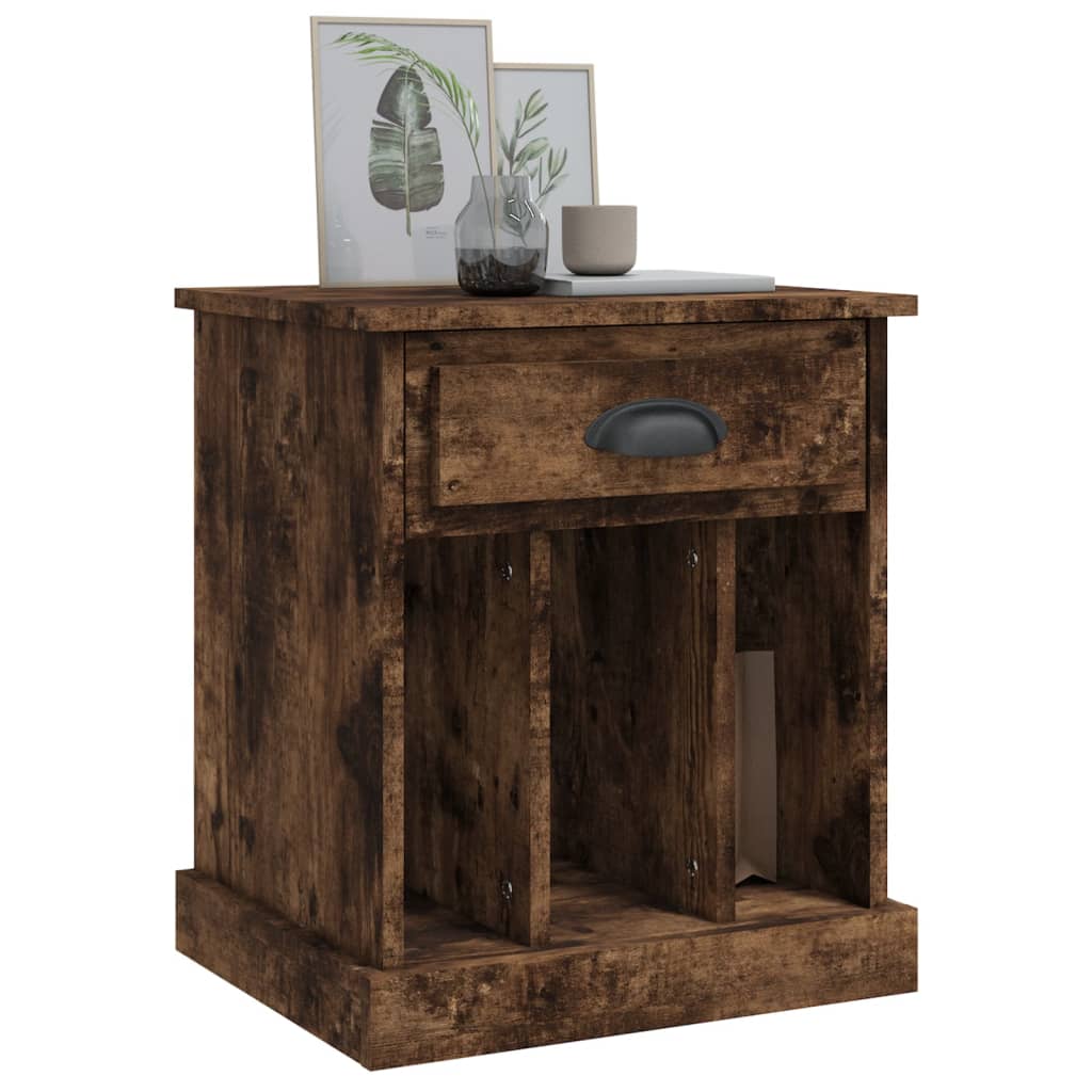 Tables de chevet 2 pcs chêne fumé 43x36x50 cm - XIOS
