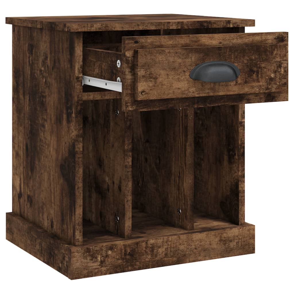 Tables de chevet 2 pcs chêne fumé 43x36x50 cm - XIOS