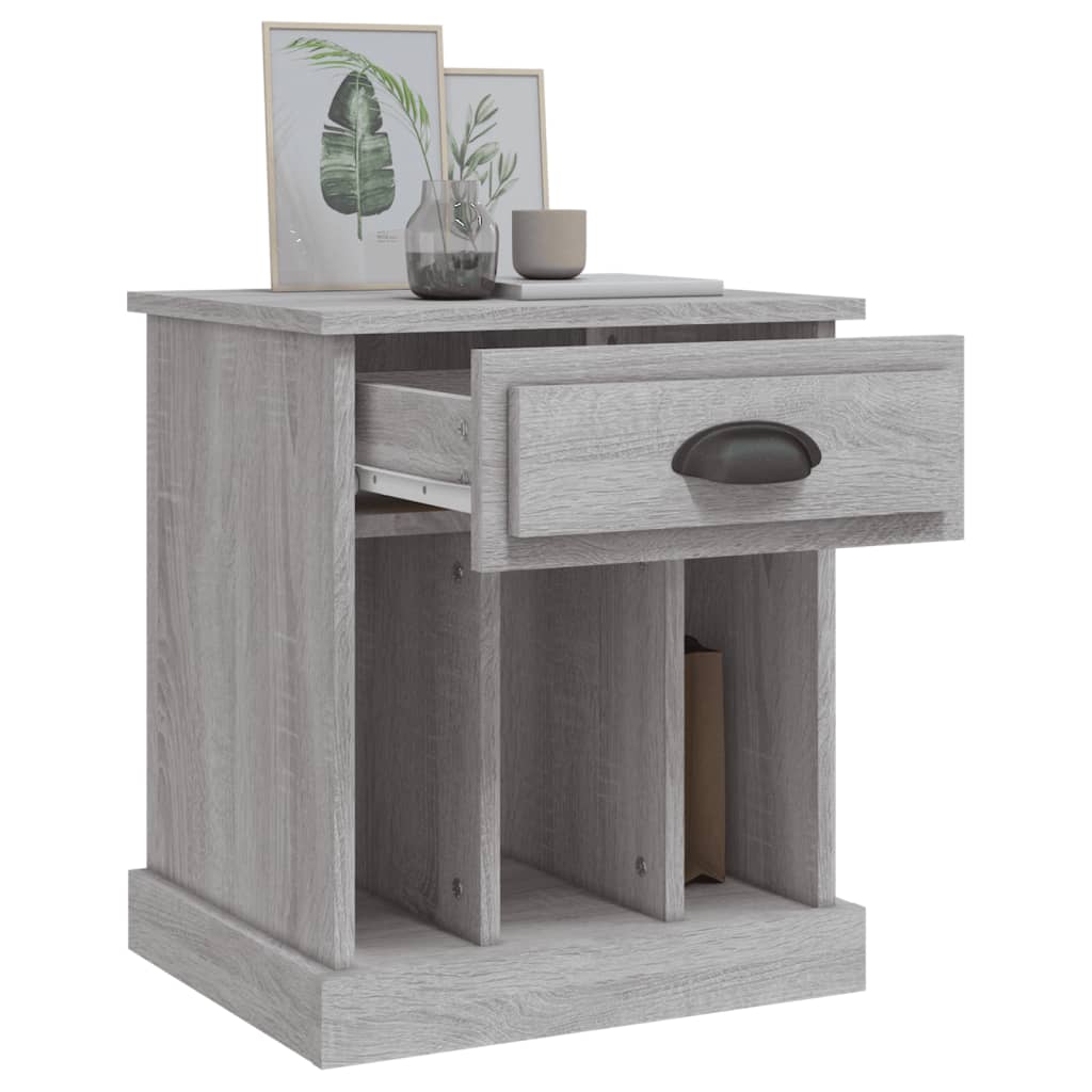 Table de chevet sonoma gris 43x36x50 cm - XIOS