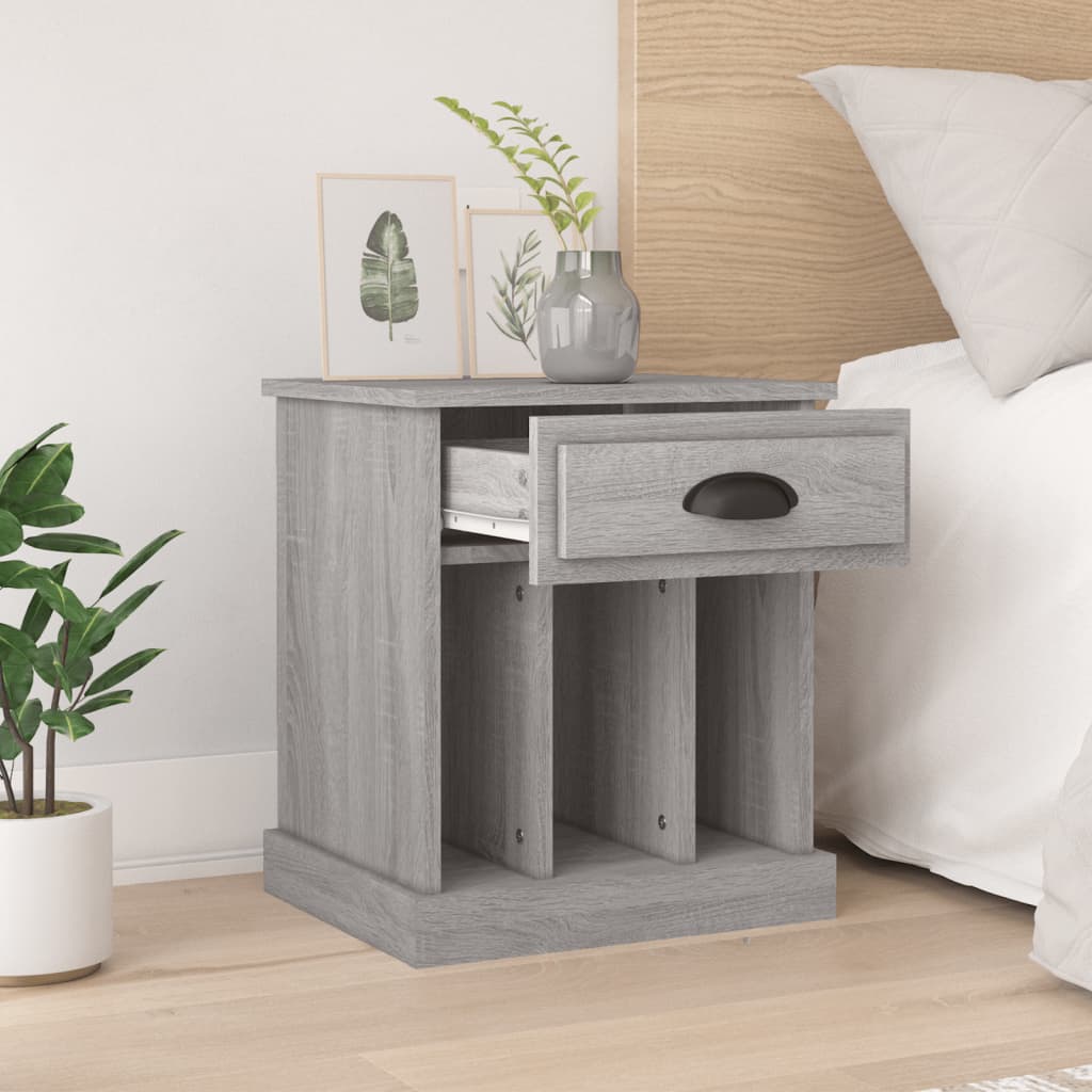 Tables de chevet 2 pcs sonoma gris 43x36x50 cm - XIOS