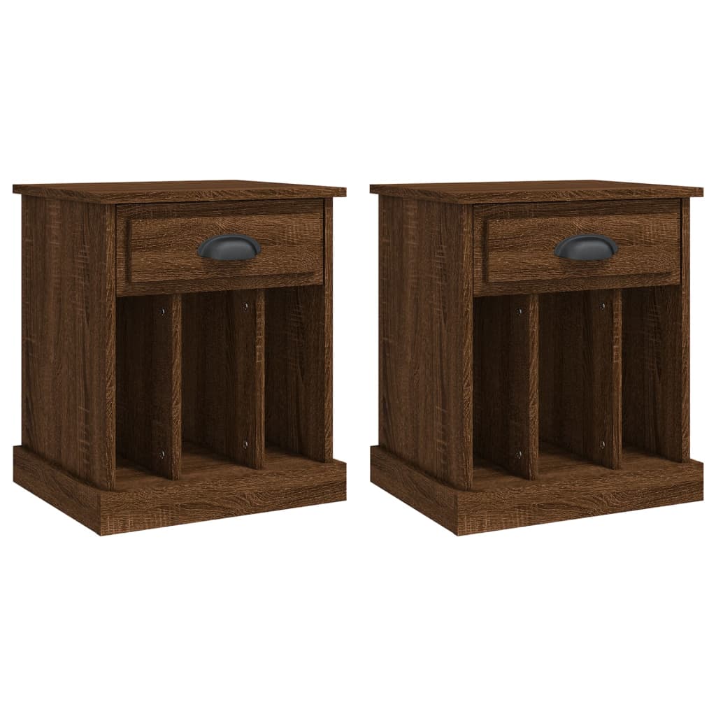Tables de chevet 2 pcs chêne marron 43x36x50 cm - XIOS