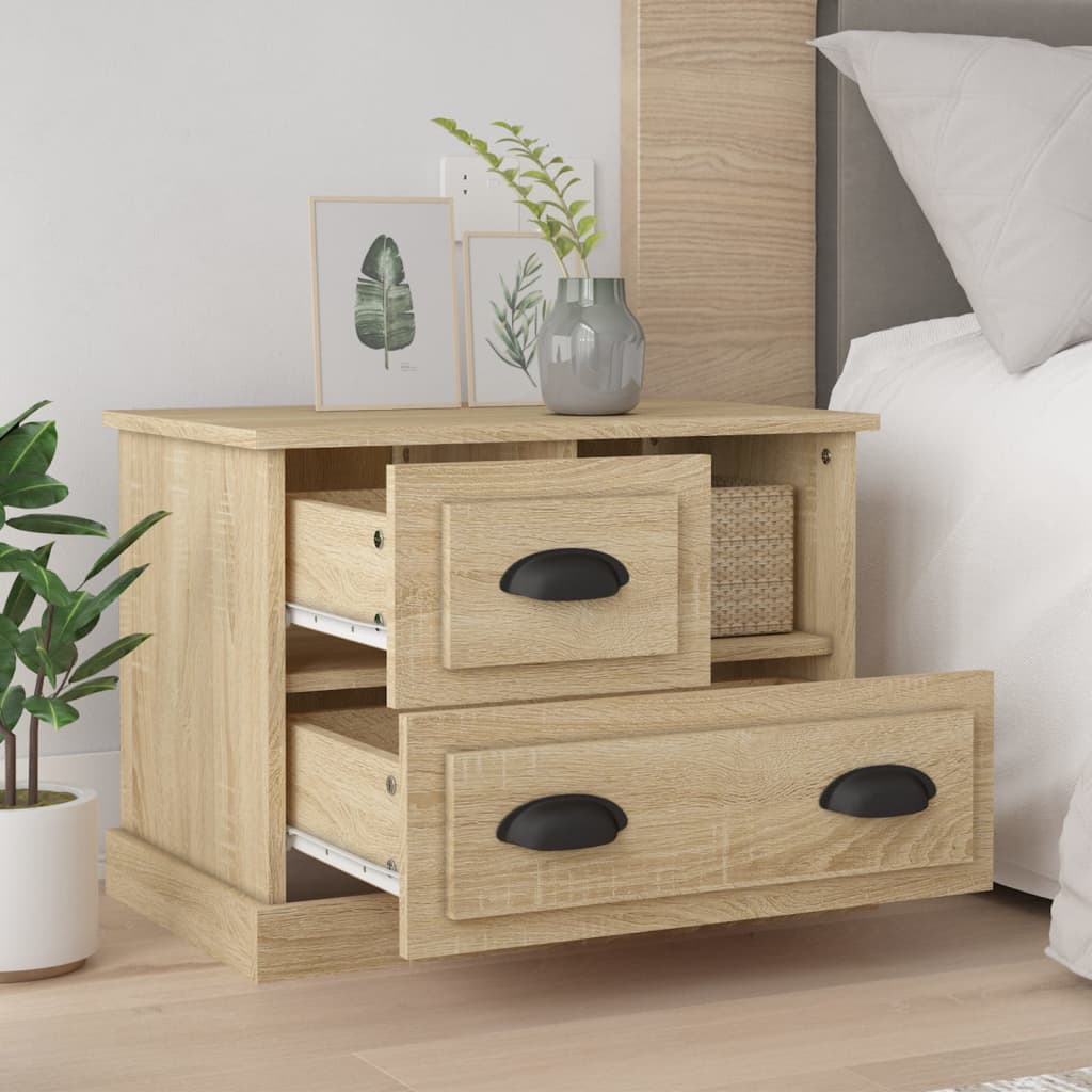 Table de chevet chêne sonoma 60x39x45 cm - XIOS