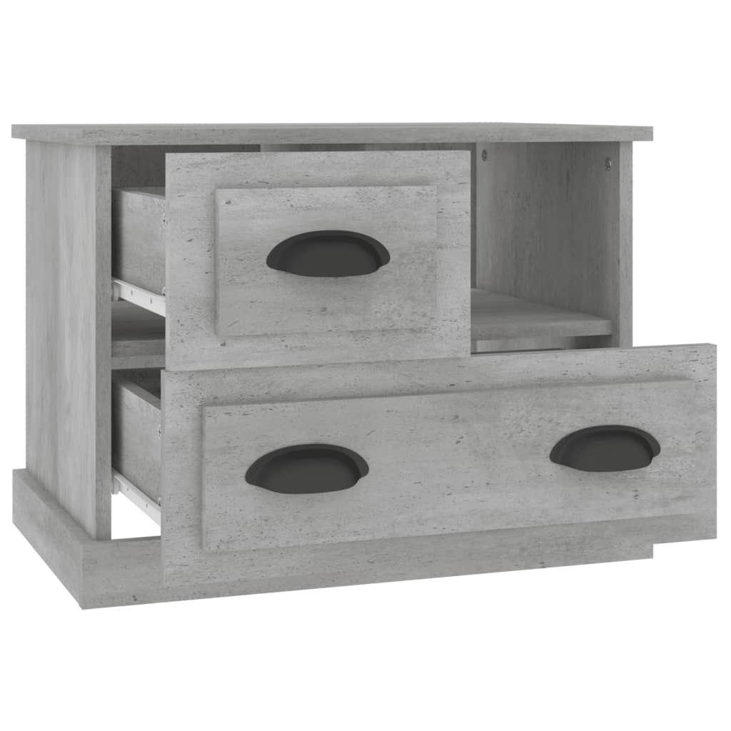 Table de chevet gris béton 60x39x45 cm - XIOS
