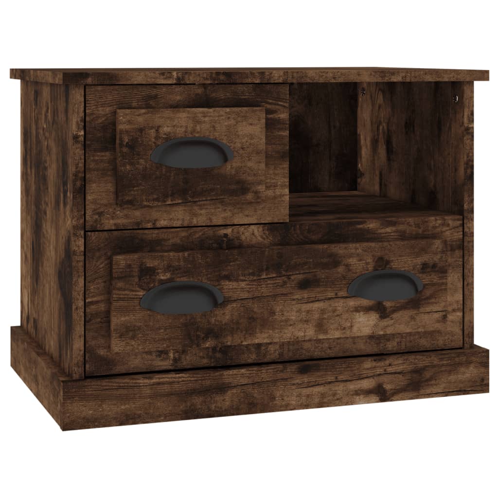 Table de chevet chêne fumé 60x39x45 cm - XIOS