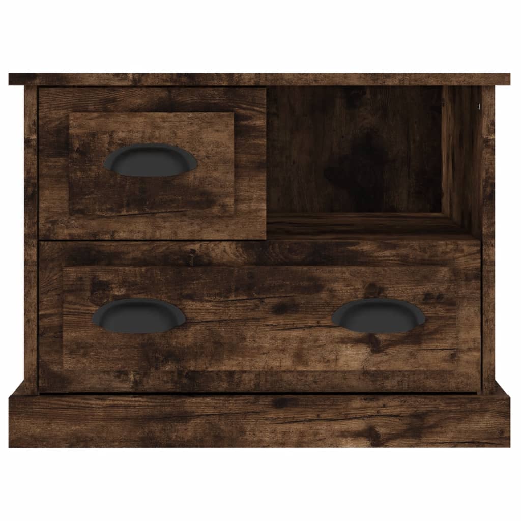 Table de chevet chêne fumé 60x39x45 cm - XIOS