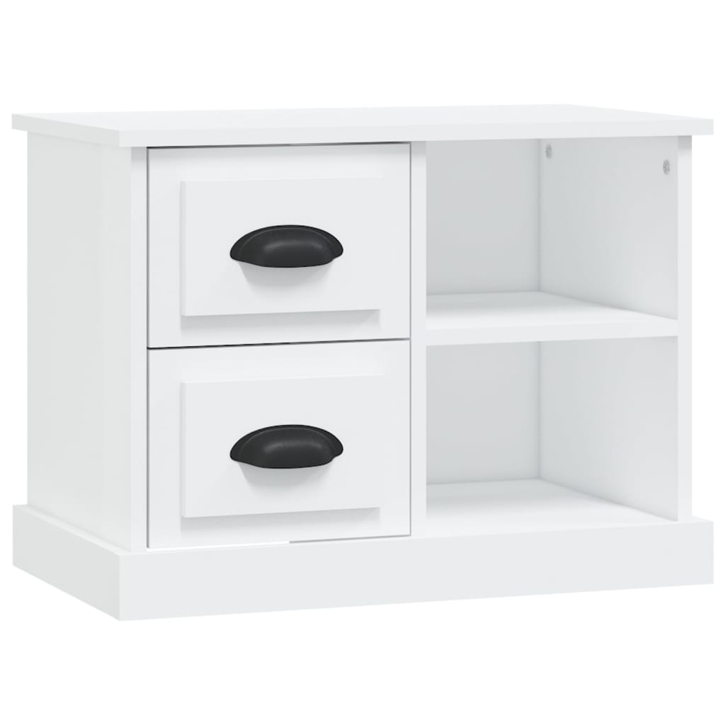 Table de chevet blanc 60x35,5x45 cm - XIOS