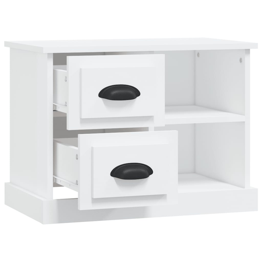 Table de chevet blanc 60x35,5x45 cm - XIOS