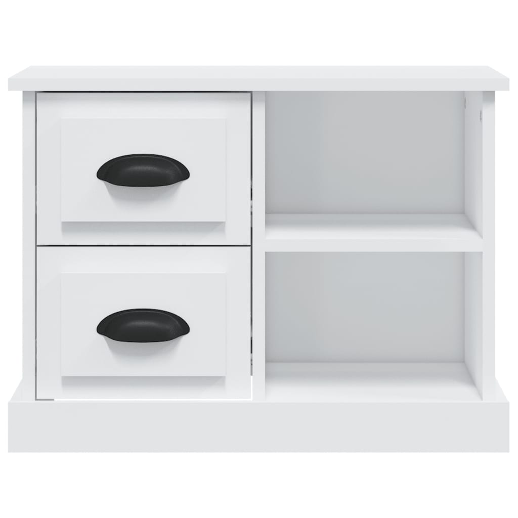 Table de chevet blanc 60x35,5x45 cm - XIOS