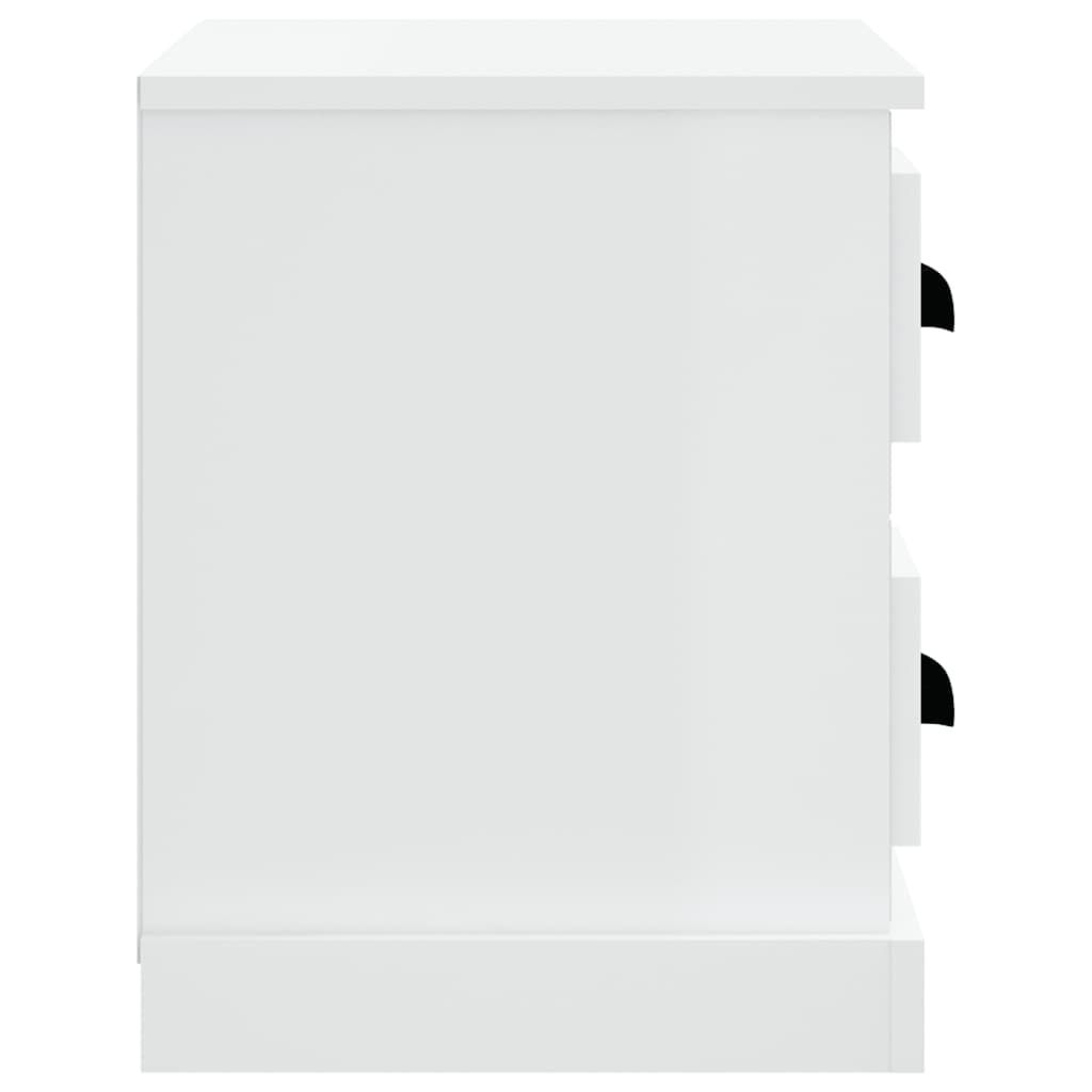 Table de chevet blanc 60x35,5x45 cm - XIOS