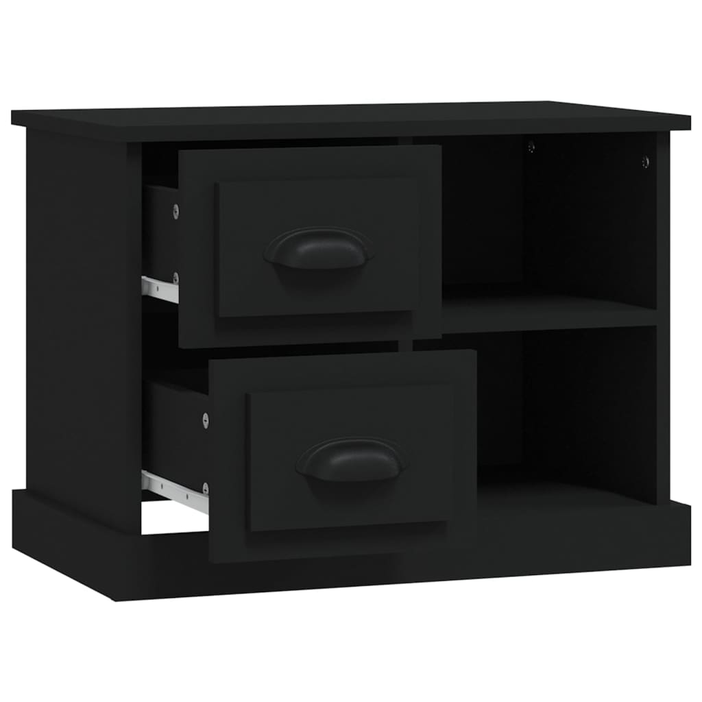 Table de chevet noir 60x35,5x45 cm - XIOS