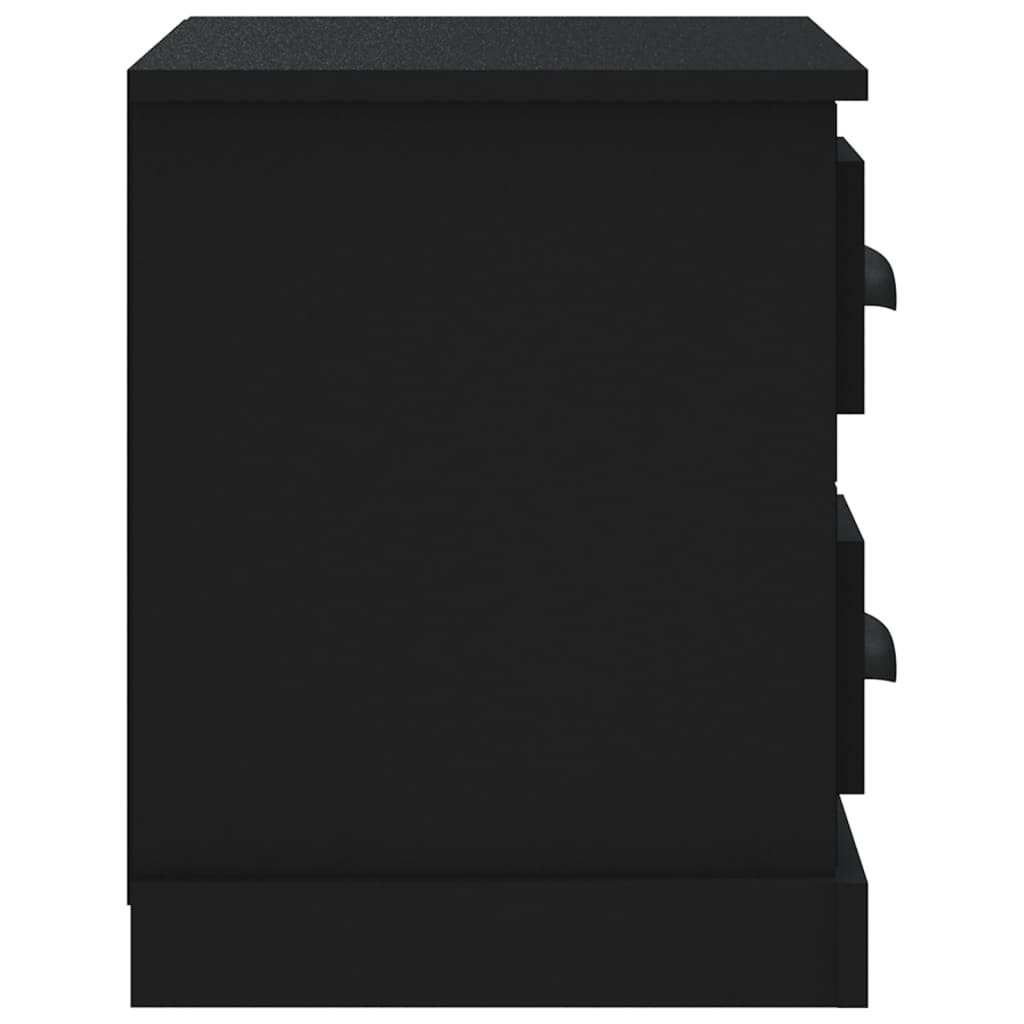 Table de chevet noir 60x35,5x45 cm - XIOS