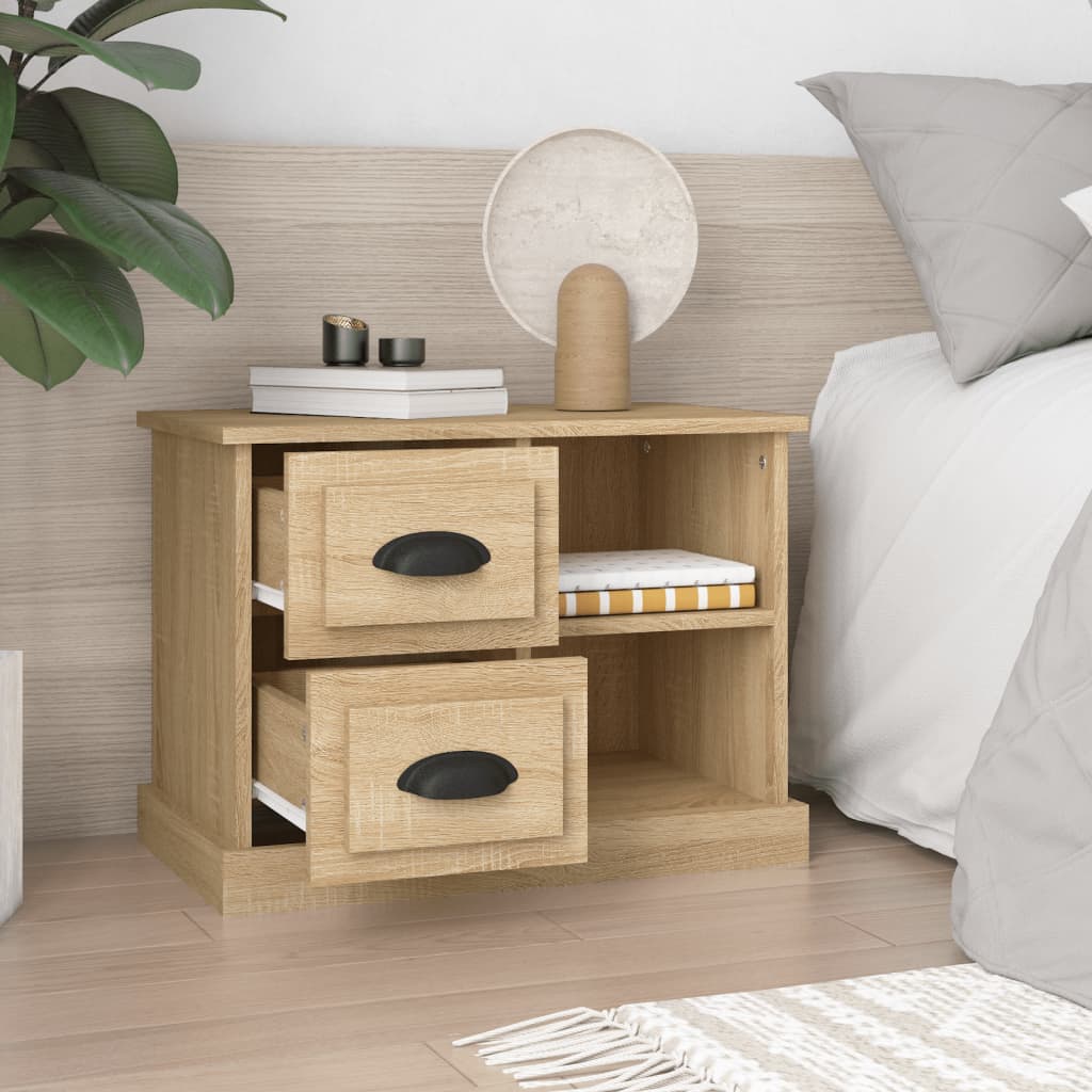 Table de chevet chêne sonoma 60x35,5x45 cm - XIOS