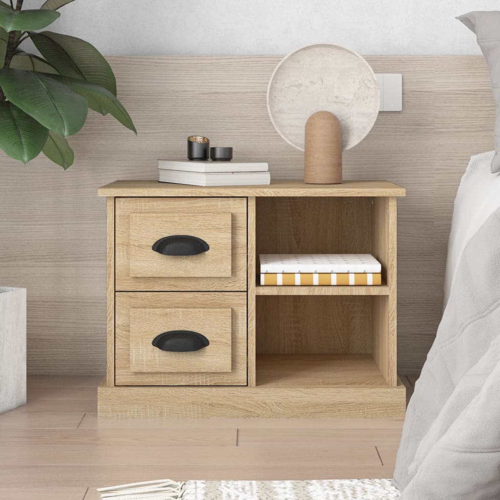 Table de chevet chêne sonoma 60x35,5x45 cm - XIOS