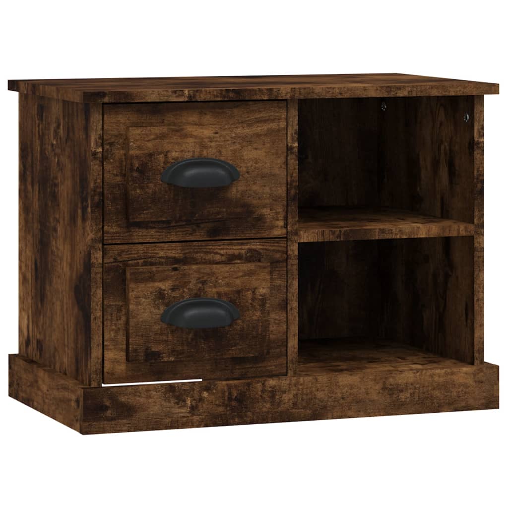 Table de chevet chêne fumé 60x35,5x45 cm - XIOS