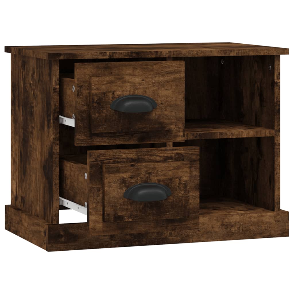Table de chevet chêne fumé 60x35,5x45 cm - XIOS