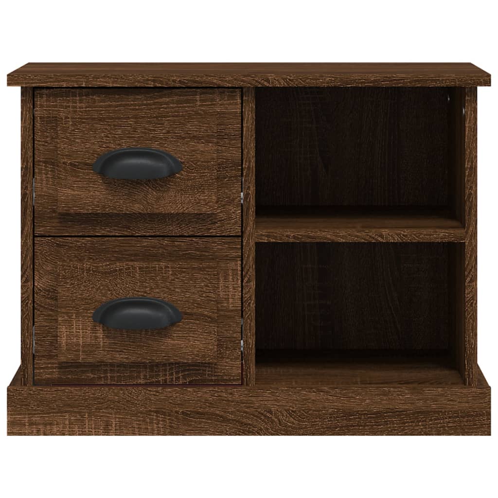 Table de chevet chêne marron 60x35,5x45 cm - XIOS