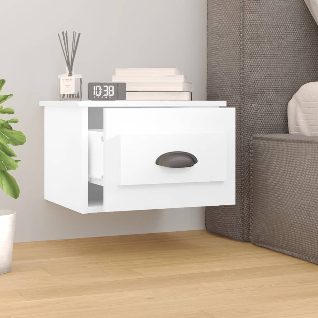 Tables de chevet murales 2 pcs blanc 41,5x36x28 cm - XIOS