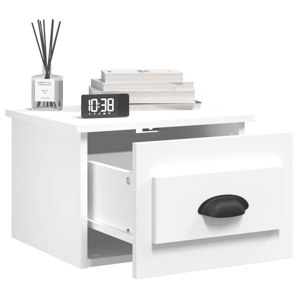Tables de chevet murales 2 pcs blanc 41,5x36x28 cm - XIOS