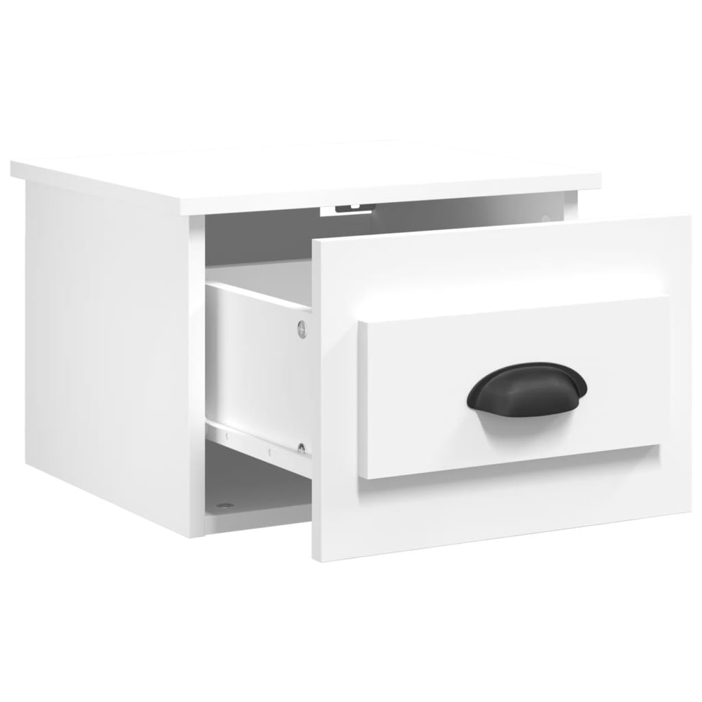 Tables de chevet murales 2 pcs blanc 41,5x36x28 cm - XIOS