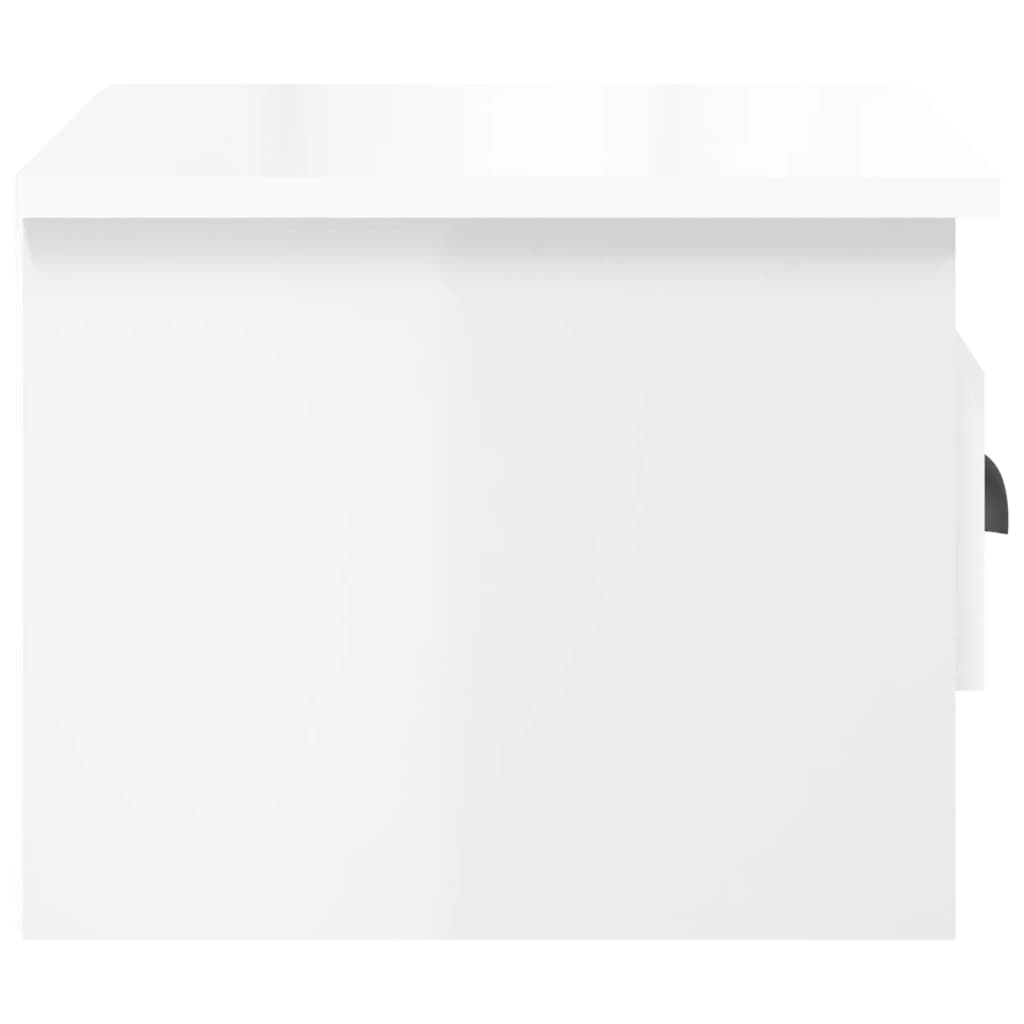 Tables de chevet murales 2 pcs blanc brillant 41,5x36x28 cm - XIOS