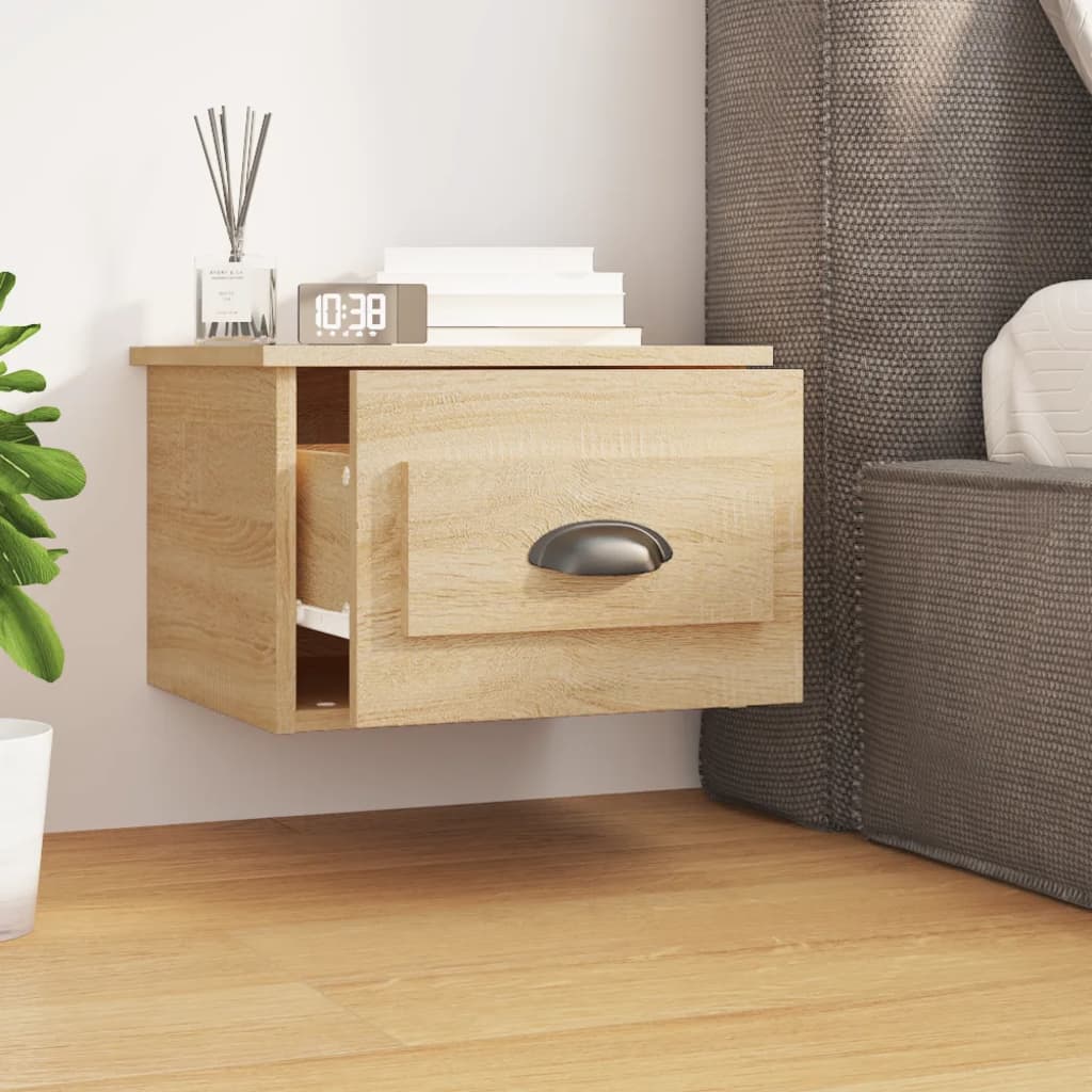 Tables de chevet murales 2 pcs chêne sonoma 41,5x36x28 cm - XIOS