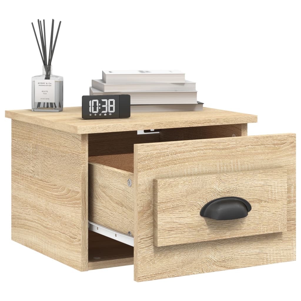 Tables de chevet murales 2 pcs chêne sonoma 41,5x36x28 cm - XIOS
