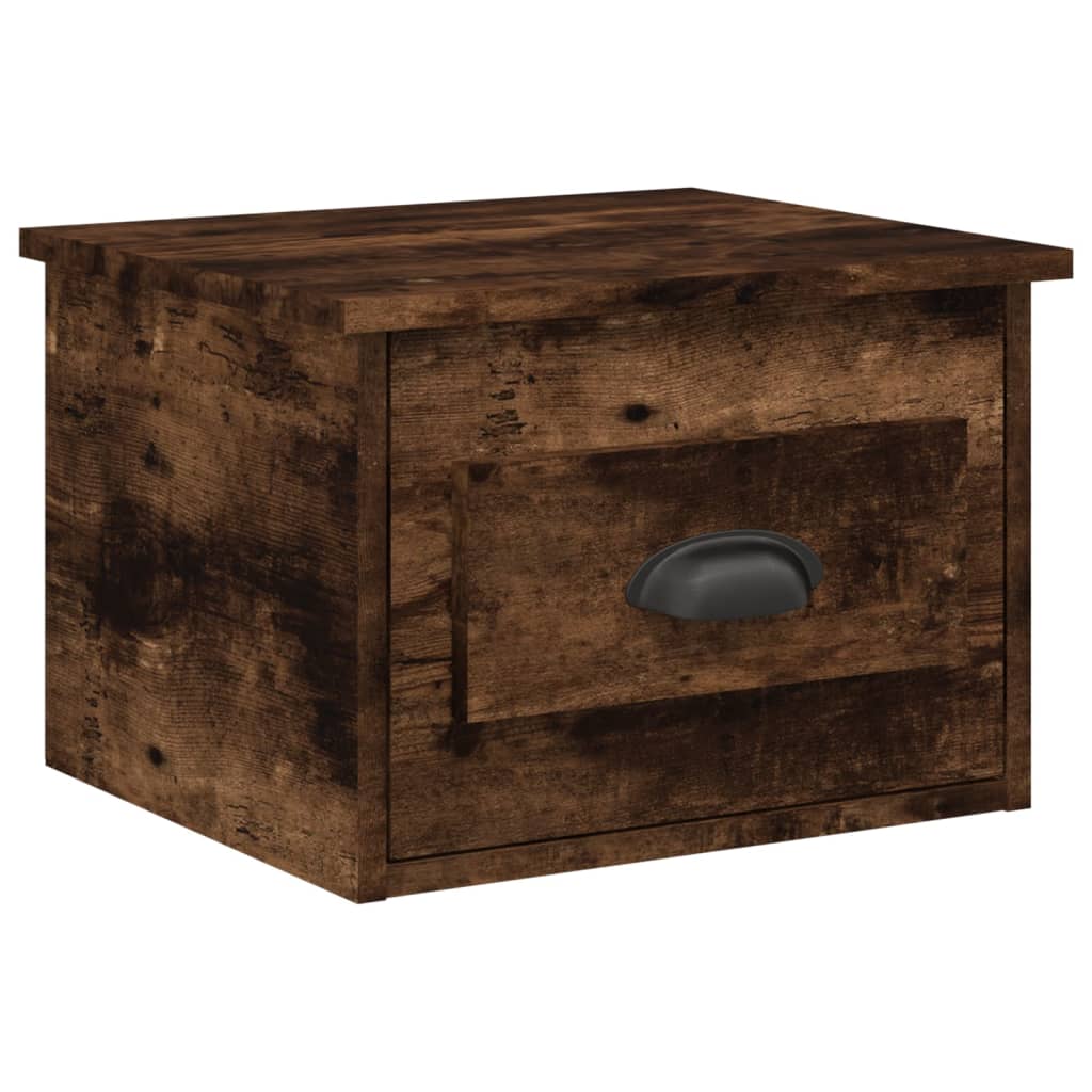 Tables de chevet murales 2 pcs chêne fumé 41,5x36x28 cm - XIOS