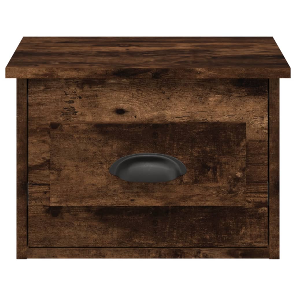 Tables de chevet murales 2 pcs chêne fumé 41,5x36x28 cm - XIOS