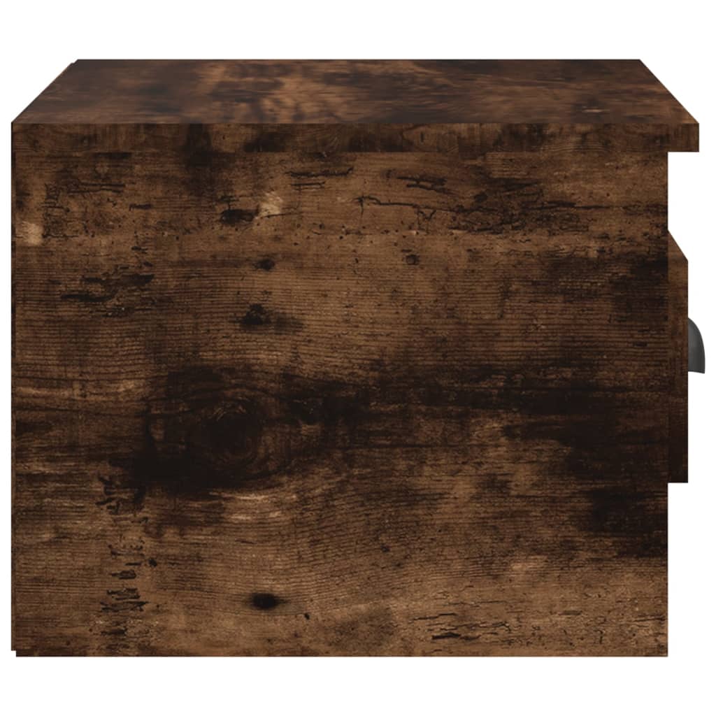 Tables de chevet murales 2 pcs chêne fumé 41,5x36x28 cm - XIOS