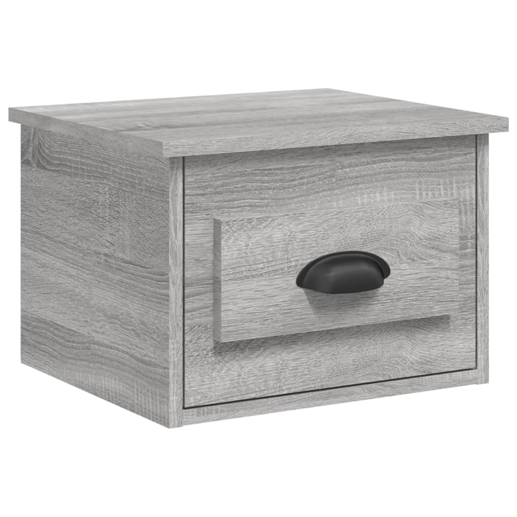 Table de chevet murale sonoma gris 41,5x36x28 cm - XIOS