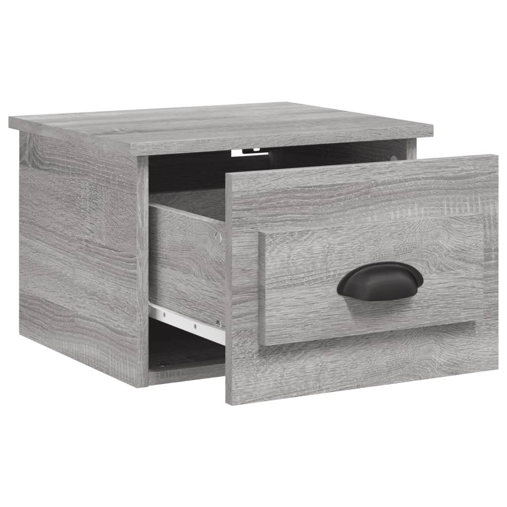 Table de chevet murale sonoma gris 41,5x36x28 cm - XIOS