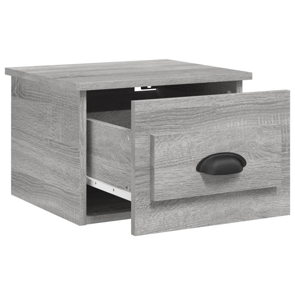 Tables de chevet murales 2 pcs sonoma gris 41,5x36x28 cm - XIOS