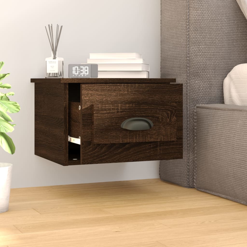 Tables de chevet murales 2 pcs Chêne marron 41,5x36x28 cm - XIOS