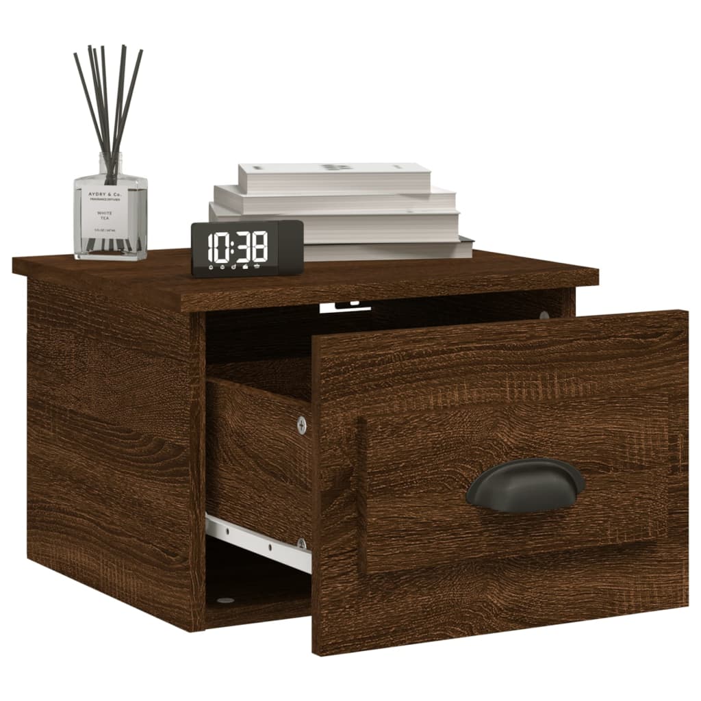 Tables de chevet murales 2 pcs Chêne marron 41,5x36x28 cm - XIOS