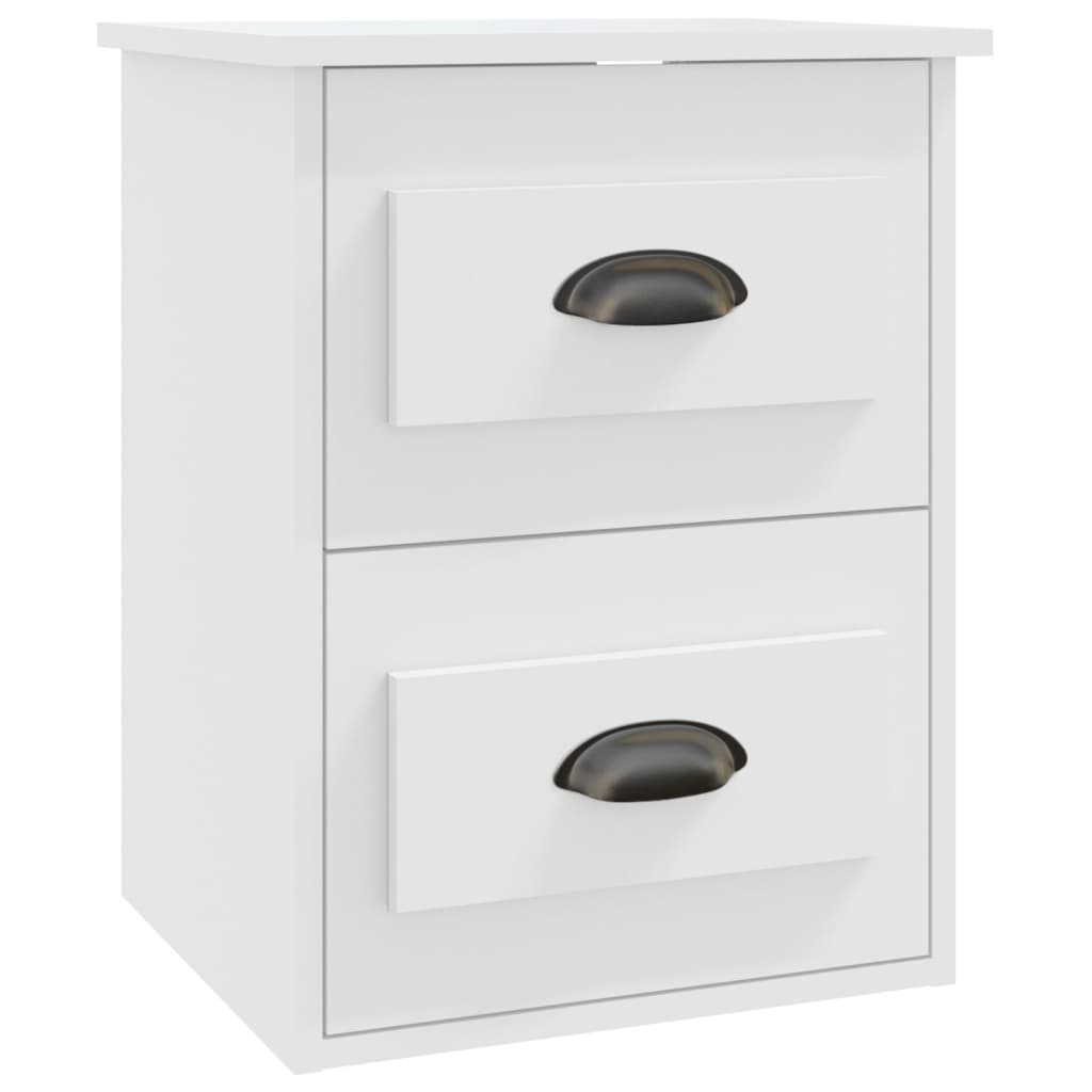 Table de chevet murale blanc 41,5x36x53 cm - XIOS