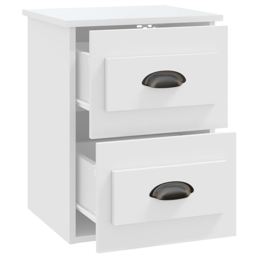 Table de chevet murale blanc 41,5x36x53 cm - XIOS