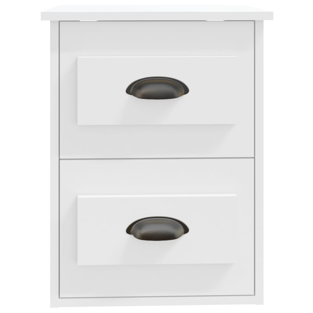 Table de chevet murale blanc 41,5x36x53 cm - XIOS