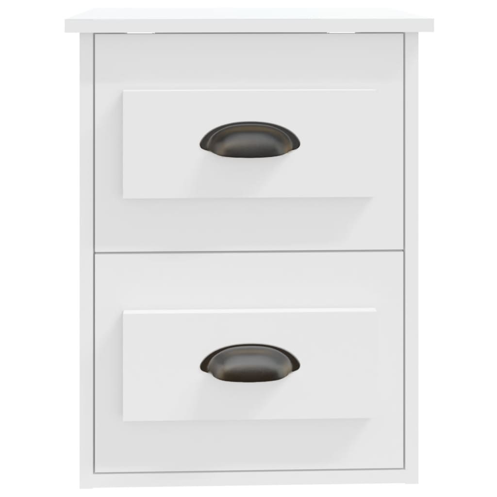Tables de chevet murales 2 pcs blanc 41,5x36x53 cm - XIOS
