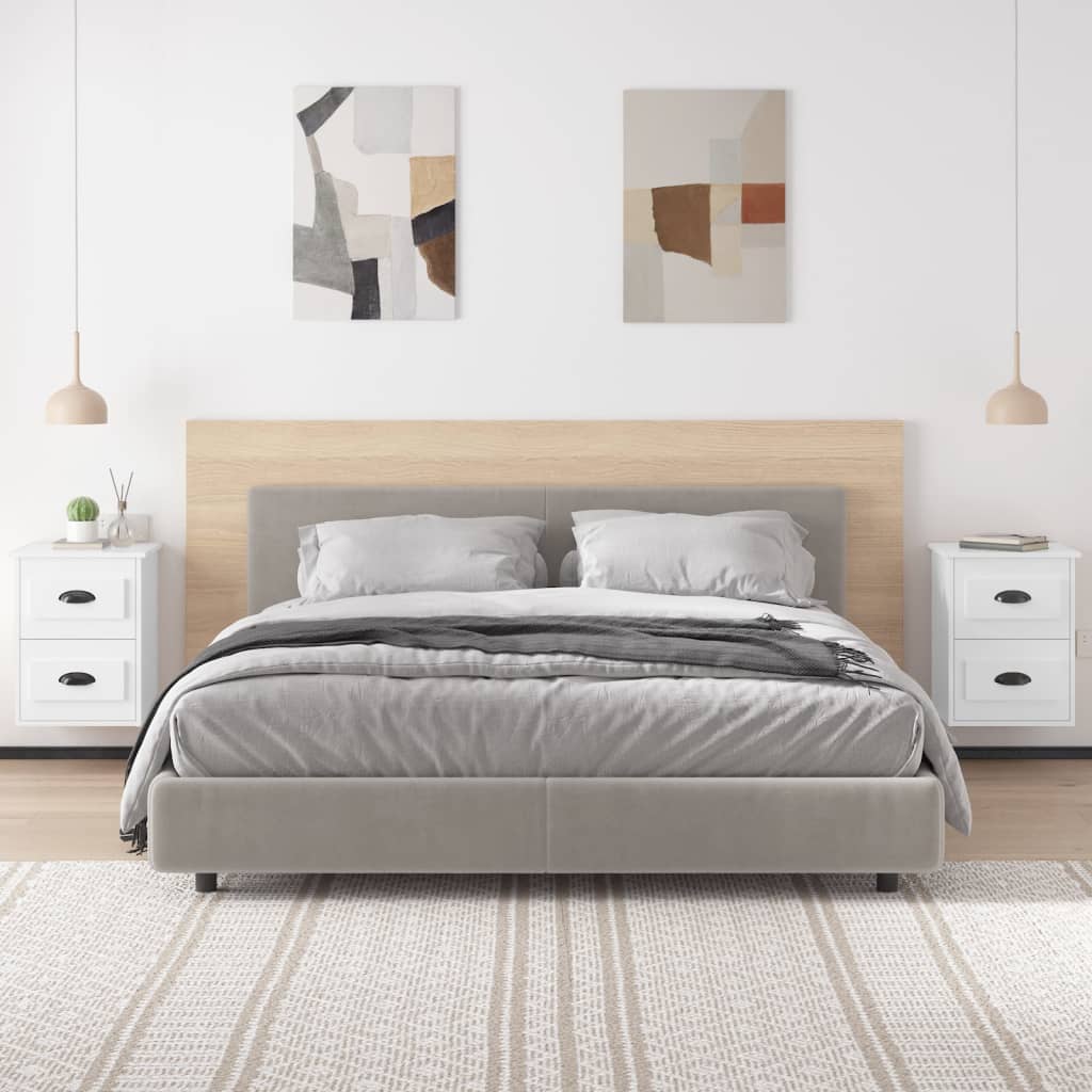 Tables de chevet murales 2 pcs blanc brillant 41,5x36x53 cm - XIOS