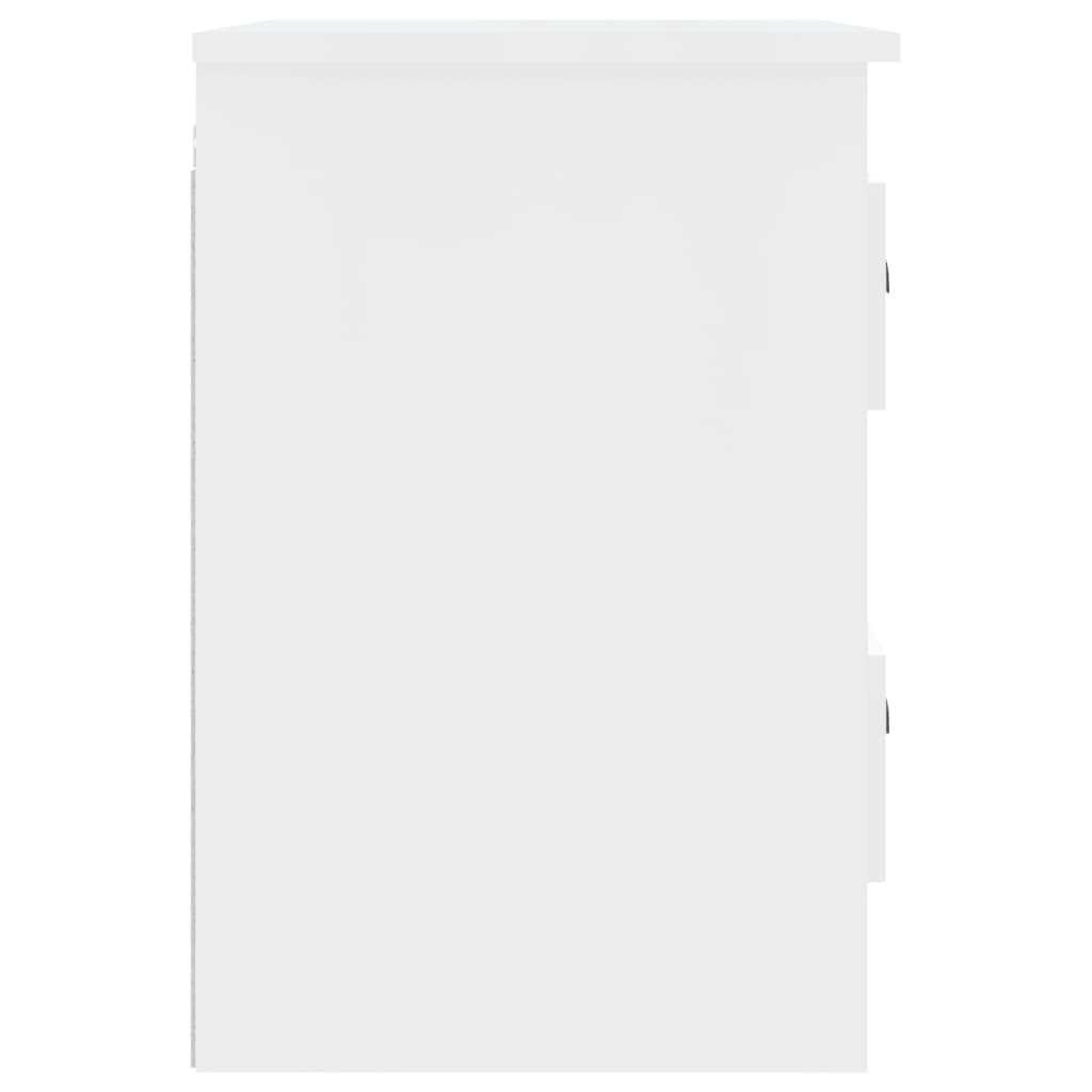 Tables de chevet murales 2 pcs blanc brillant 41,5x36x53 cm - XIOS