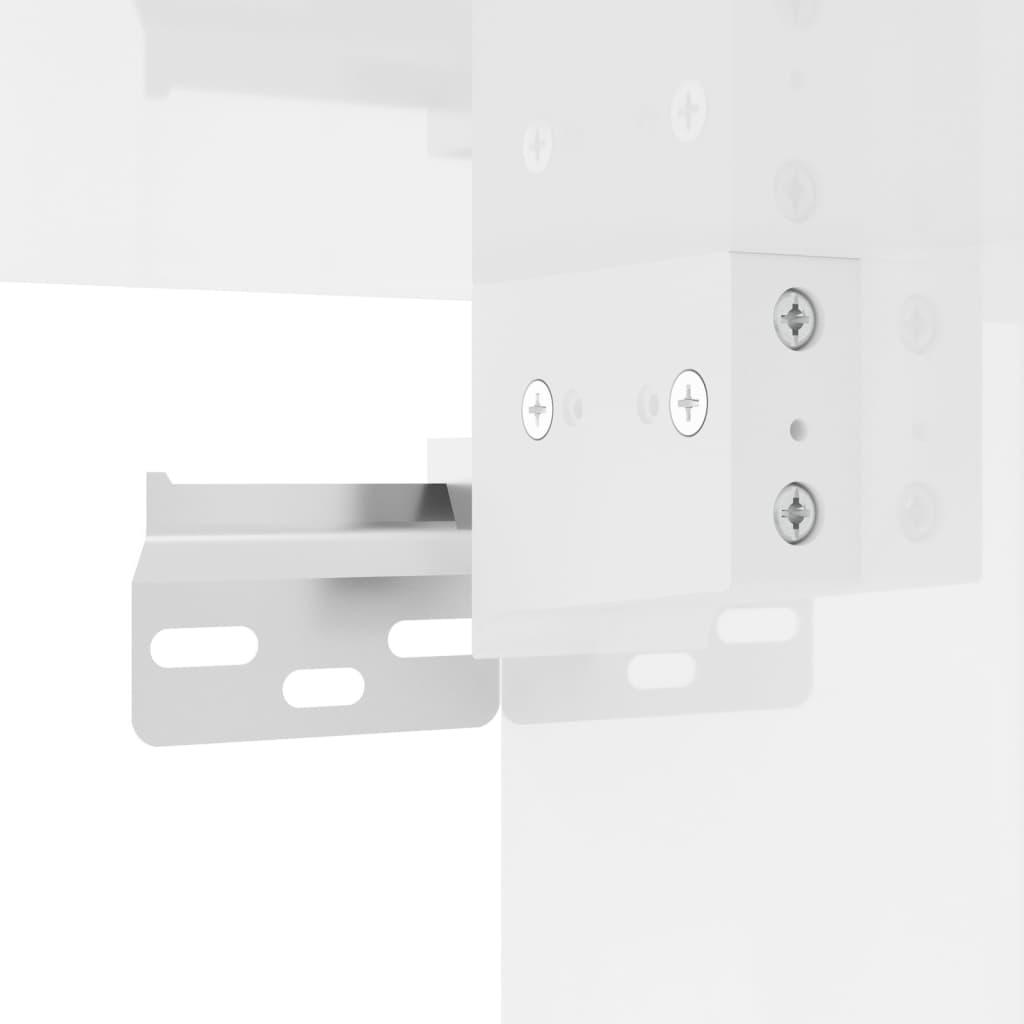Tables de chevet murales 2 pcs blanc brillant 41,5x36x53 cm - XIOS