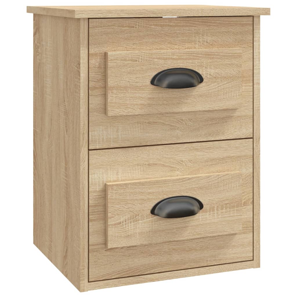 Table de chevet murale chêne sonoma 41,5x36x53 cm - XIOS
