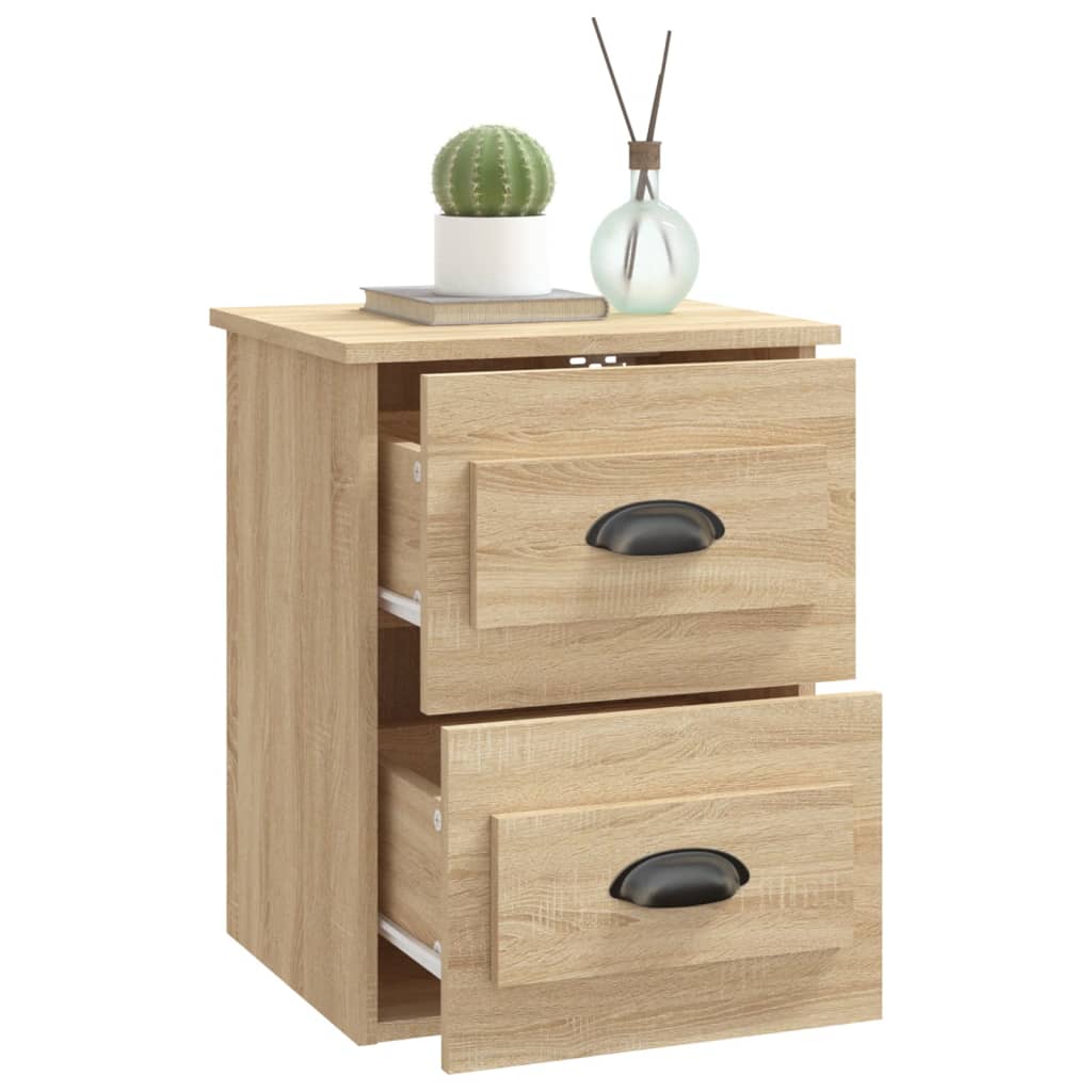Tables de chevet murales 2 pcs chêne sonoma 41,5x36x53 cm - XIOS