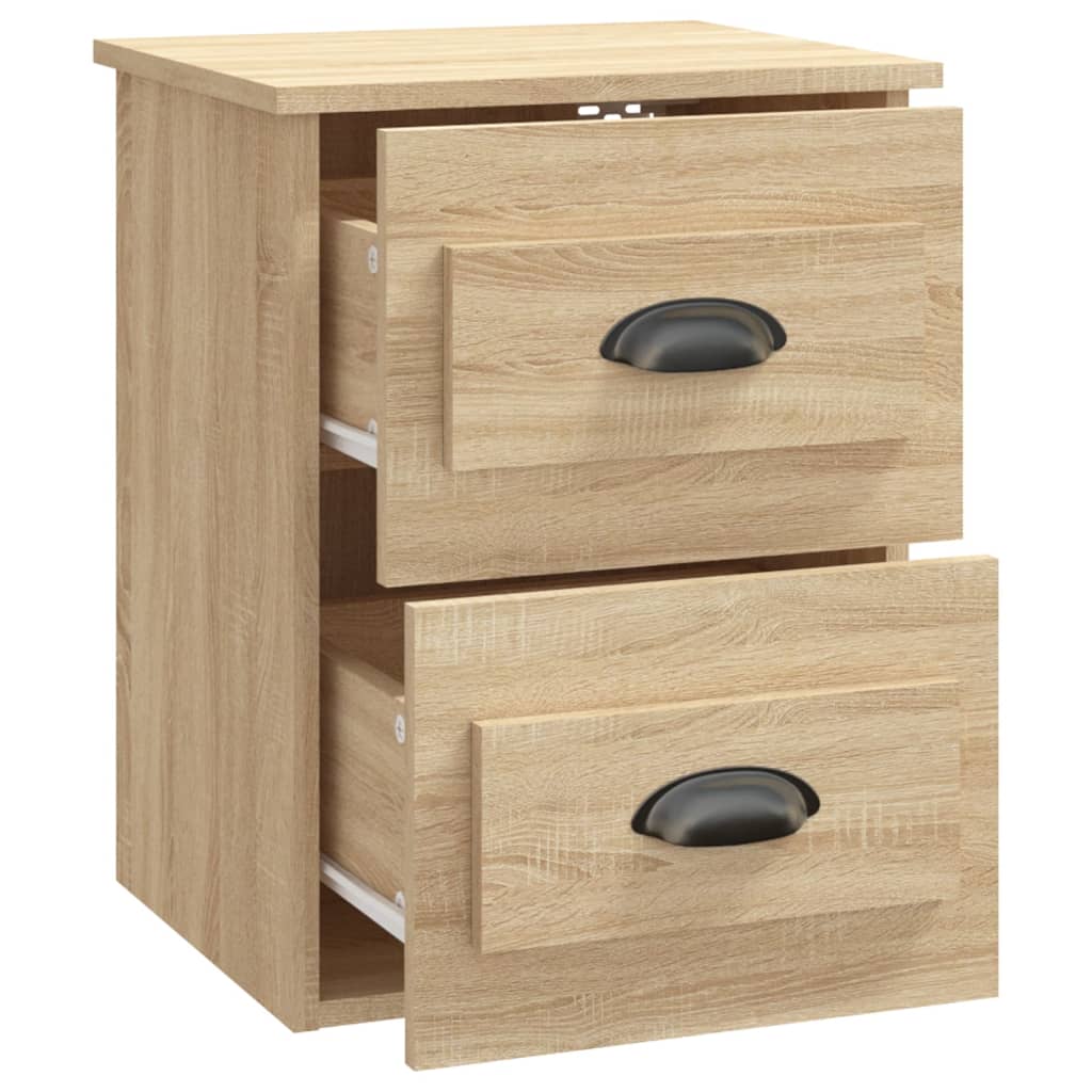 Tables de chevet murales 2 pcs chêne sonoma 41,5x36x53 cm - XIOS