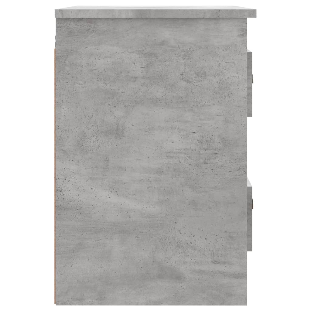 Table de chevet murale gris béton 41,5x36x53 cm - XIOS