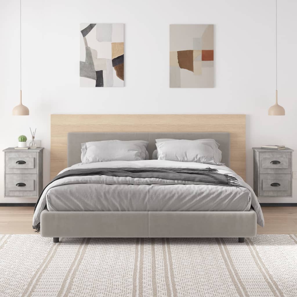 Tables de chevet murales 2 pcs gris béton 41,5x36x53 cm - XIOS