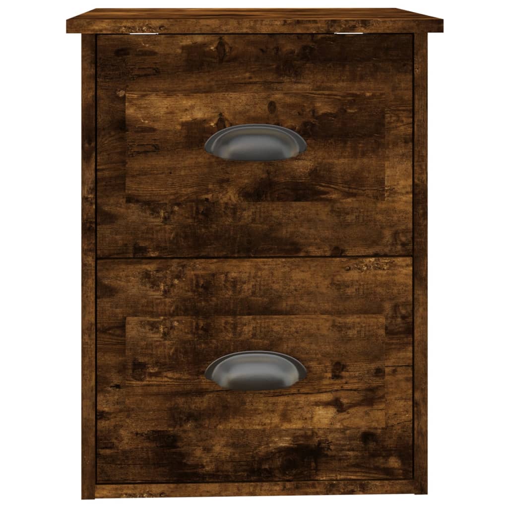 Tables de chevet murales 2 pcs chêne fumé 41,5x36x53 cm - XIOS