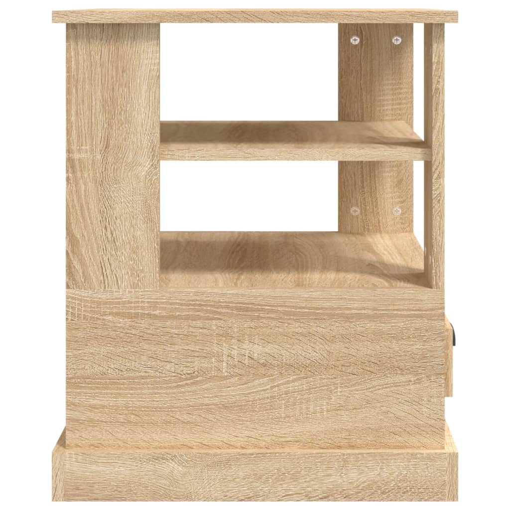 Table d'appoint chêne sonoma 50x50x60 cm bois d'ingénierie - XIOS