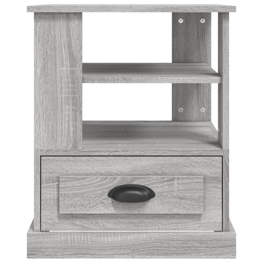 Table d'appoint sonoma gris 50x50x60 cm bois d'ingénierie - XIOS