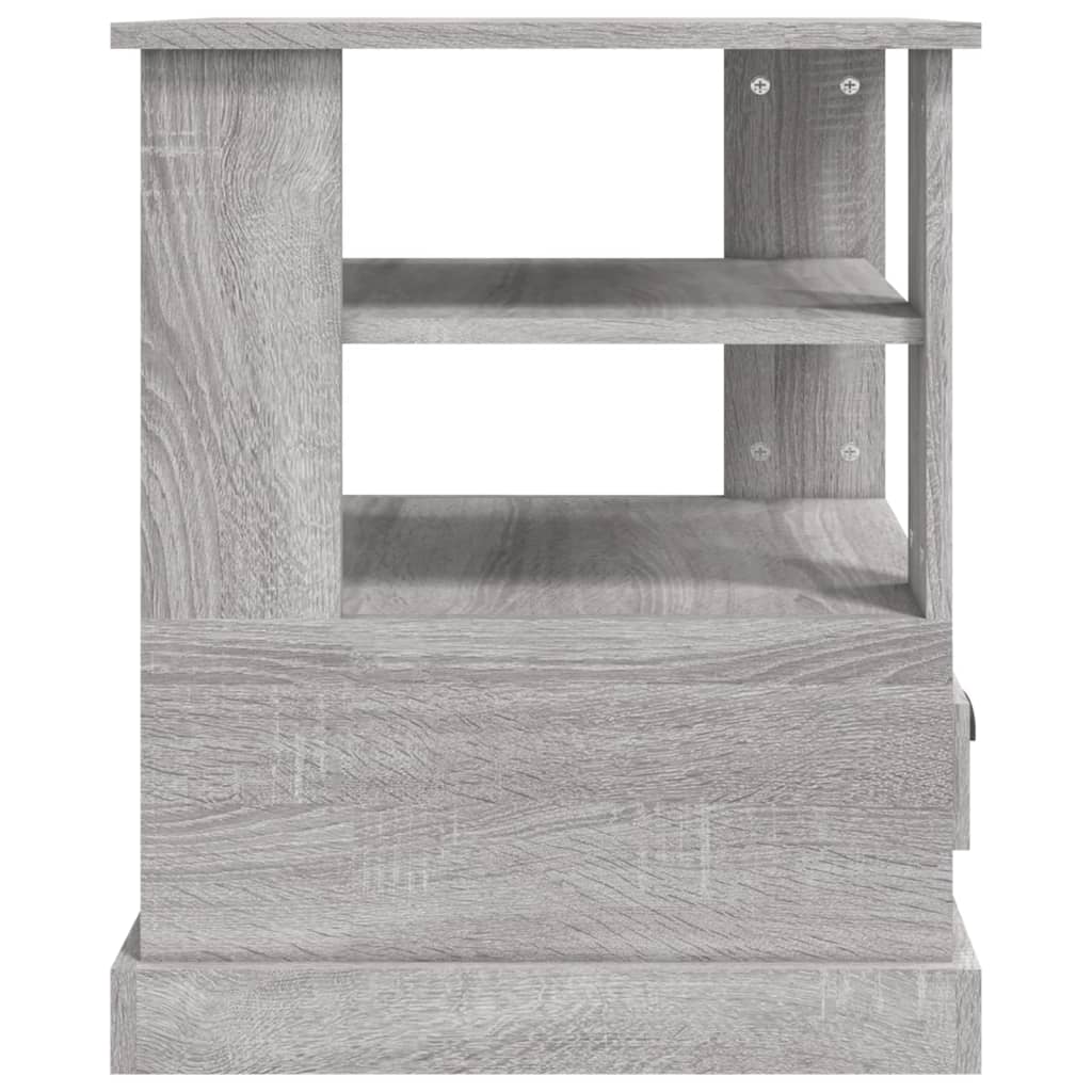 Table d'appoint sonoma gris 50x50x60 cm bois d'ingénierie - XIOS